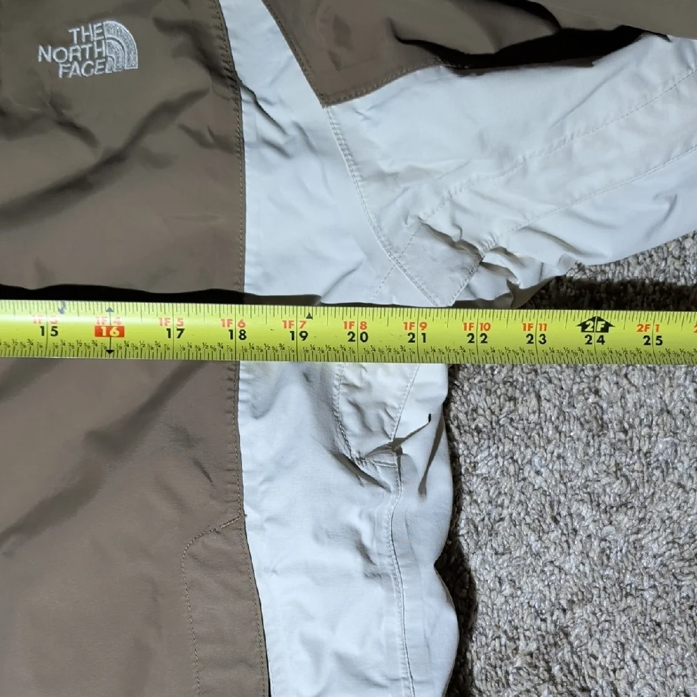 The North Face Taupe Jacket with White Side Panels - Picture 14 of 14